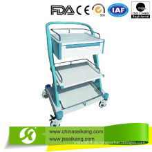 Made in China Krankenhaus Movable Clinical Trolely ABS Cart